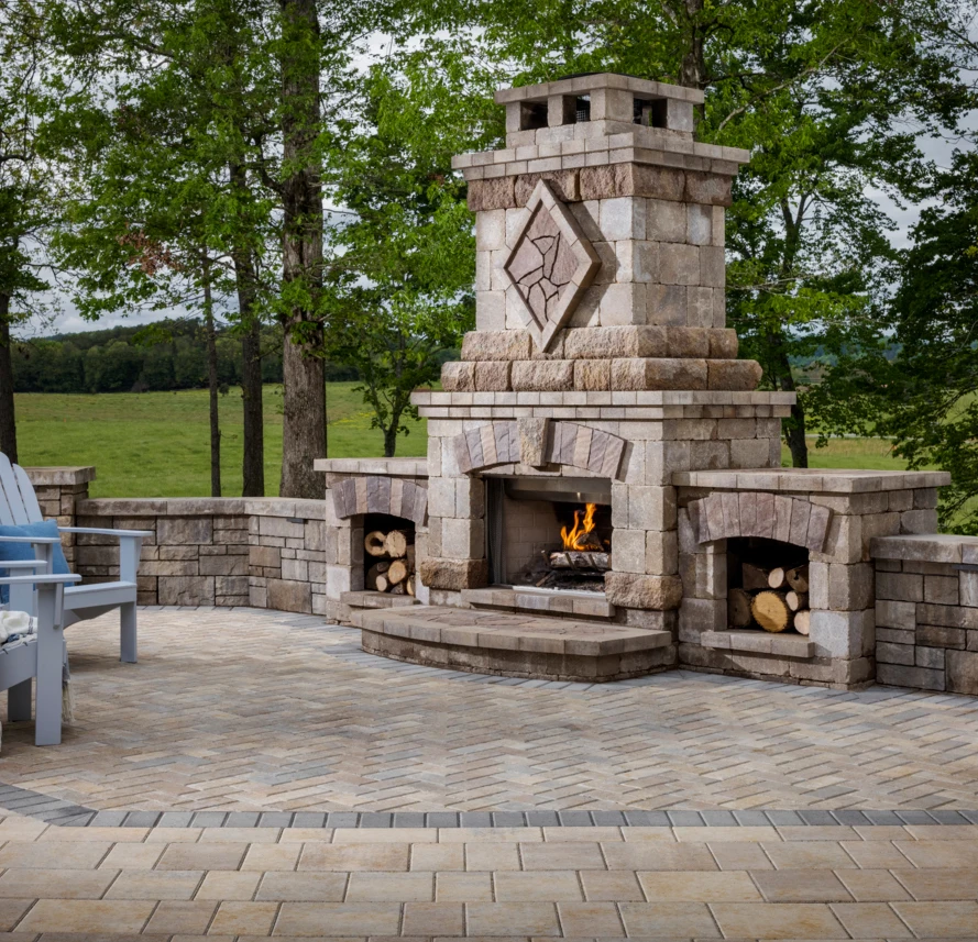 Outdoor Restorations fireplace installation